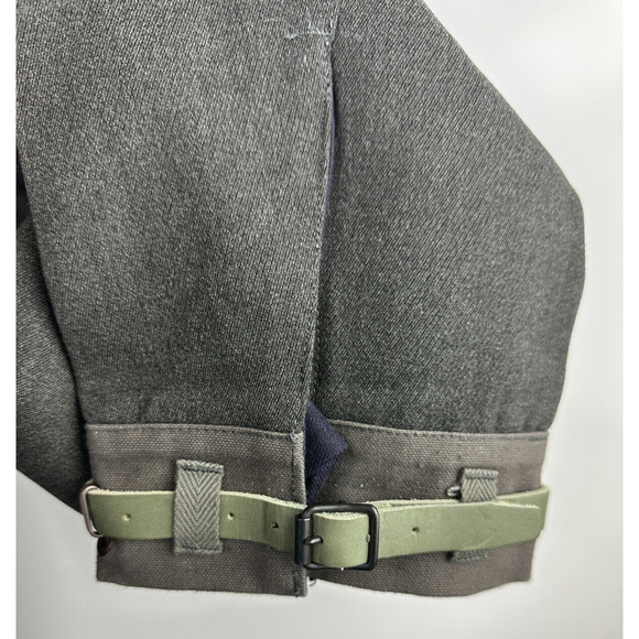 Vintage 1968 Swedish Wool Cargo Pants Military Gray C48 Button Fly Men's 32 x 30 - Picture 12 of 16
